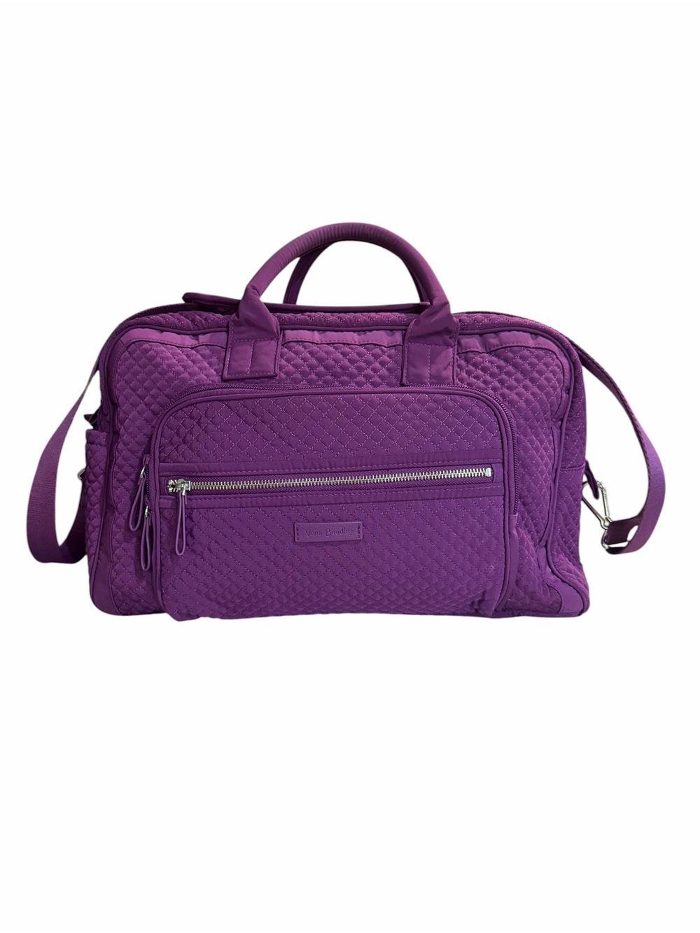 Vera Bradley Vibrant Purple Quilted Travel Duffel